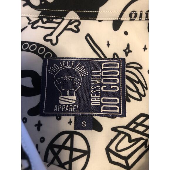 Project Good Shirt Mens S White Fun Print "Sup, Witches?" Halloween Spooky NWT - Picture 2 of 13